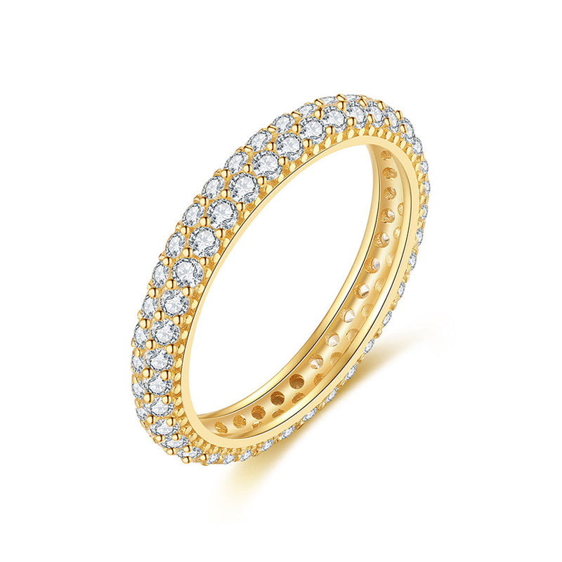 Bague Aurora - Argent Sterling 925 Plaqué Or 18K et Zircon Cubique Étincelant | Sékinè Bijoux