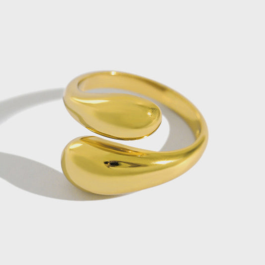 Bague Épure - Élégance Minimaliste Argent Sterling 925 Plaqué Or 18K | Sékinè Bijoux